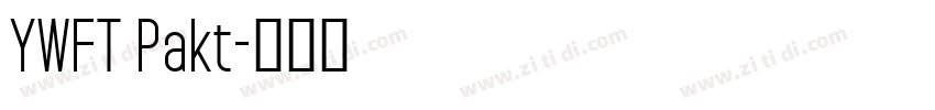 YWFT Pakt字体转换